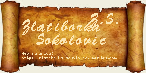 Zlatiborka Sokolović vizit kartica